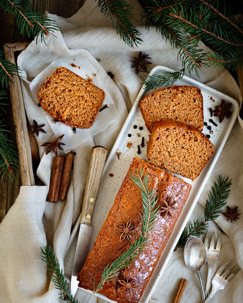 Un pain d'épice healthy et super facile à faire ! Avec son IG bas et sans matière grasse ajoutée, ce pain d'épice délicieusement parfumé se déguste les yeux fermés. Au petit déjeuner, toasté avec un peu de beurre c'est une merveille. Il accompagne également le faux gras avec beaucoup de goût !