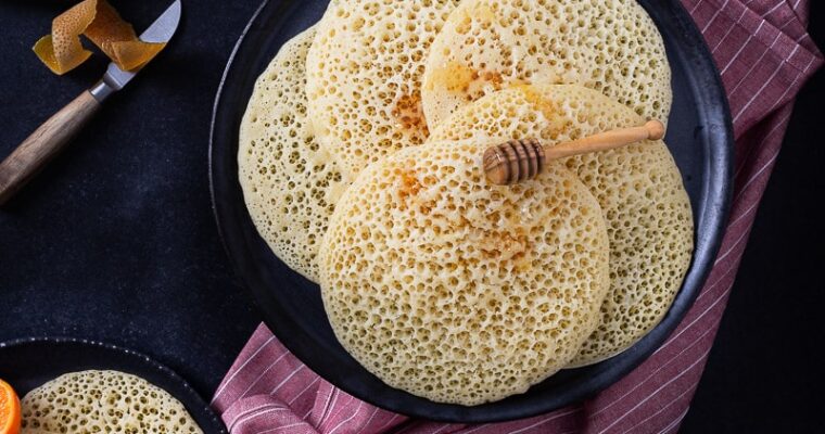 Crêpes Mille Trous (Baghrir) à la fleur d’oranger