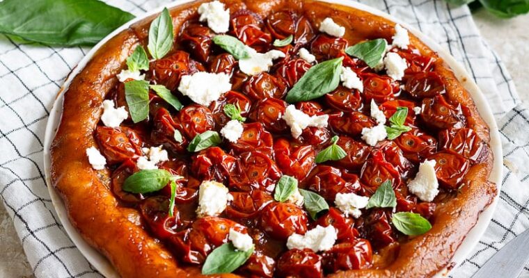 Tarte tatin de tomates au vinaigre balsamique : caramélisée, acidulée et pleine de peps
