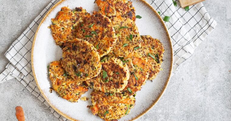 Galettes anti-gaspi quinoa et épluchures