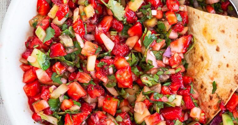 Salsa à la Fraise et Coriandre