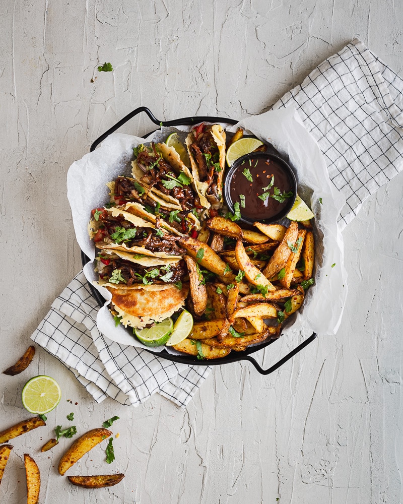 On parle de cette recette de tacos aux pleurotes façon pulled pork ? C'est l'incarnation de la gourmandise !