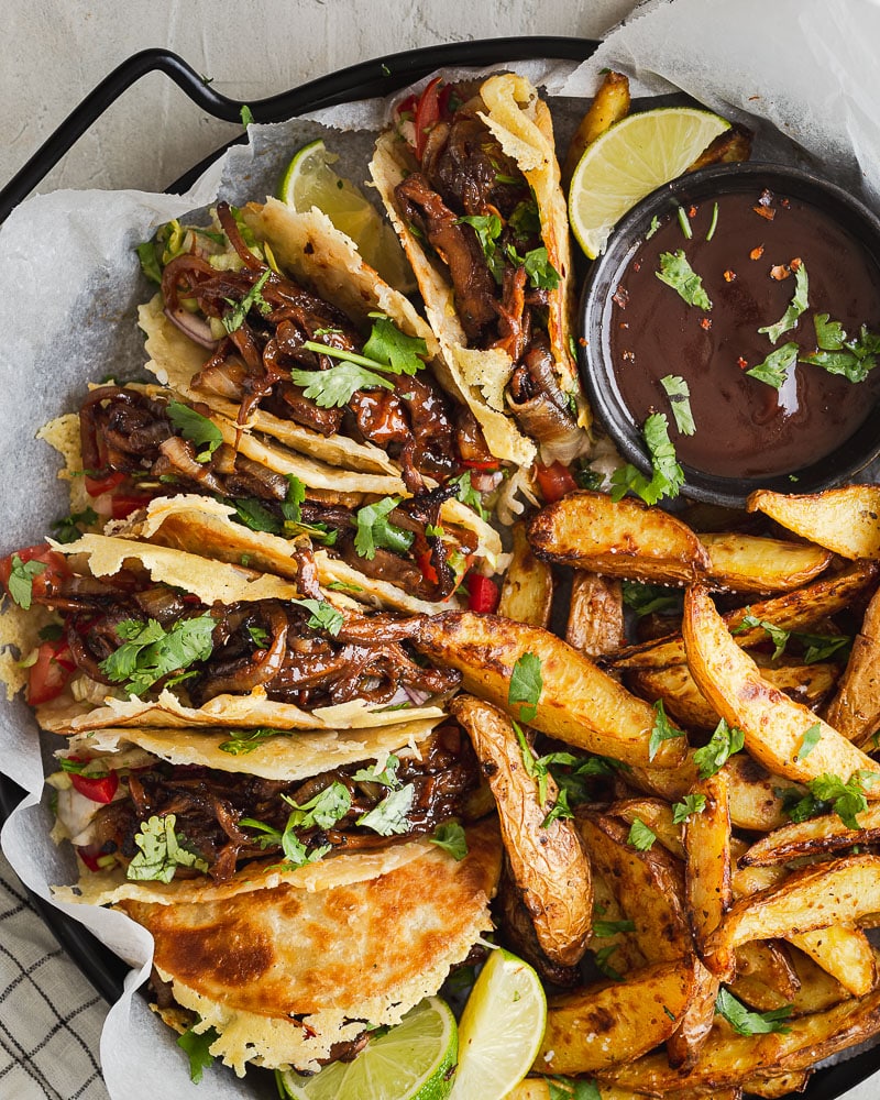 On parle de cette recette de tacos aux pleurotes façon pulled pork ? C'est l'incarnation de la gourmandise !