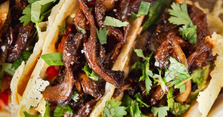 Tacos aux pleurotes façon pulled pork