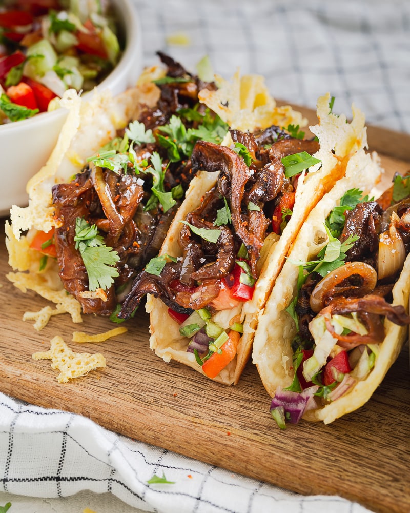 On parle de cette recette de tacos aux pleurotes façon pulled pork ? C'est l'incarnation de la gourmandise !