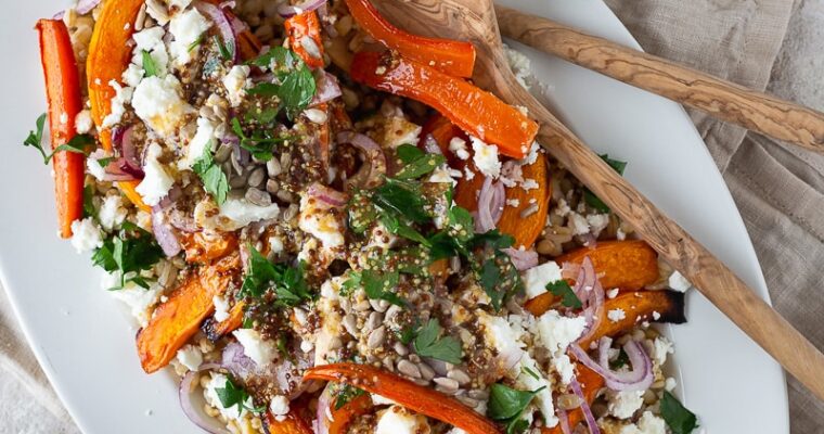 Salade Potimarron blé et feta