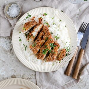 Ces Steak de Chou-Fleur pané sont si bons ! J'ai eu du mal à m'en remettre après la 1e bouchée, je vous la conseille les yeux fermés !