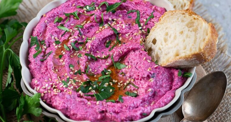 Crème de feta à la betterave