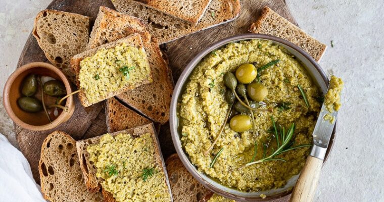 Tapenade d’olives vertes vegan