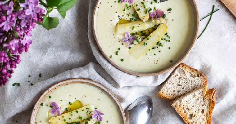 Velouté d’asperges blanches super crémeux