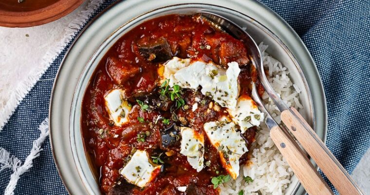 Aubergines à la sauce tomate à la grecque : un classique