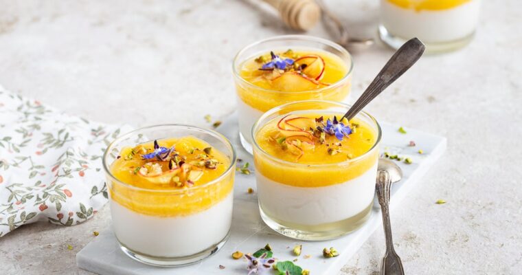 Panna Cotta compoté de Brugnons et Miel