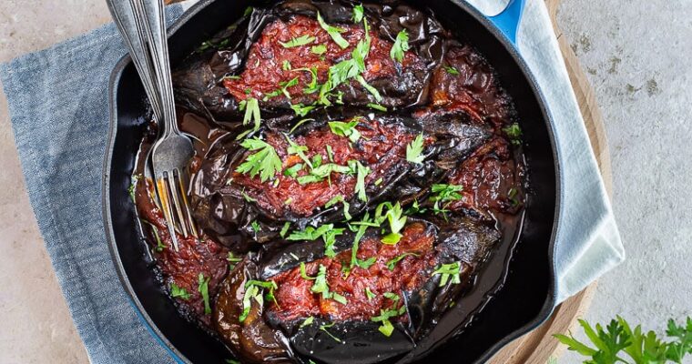 Aubergines farcies à l’Ottomane 