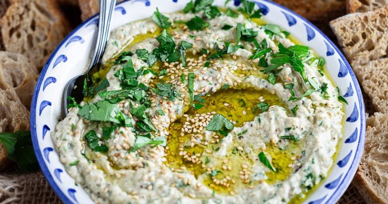 Caviar d’aubergine au tahini (baba ganoush)