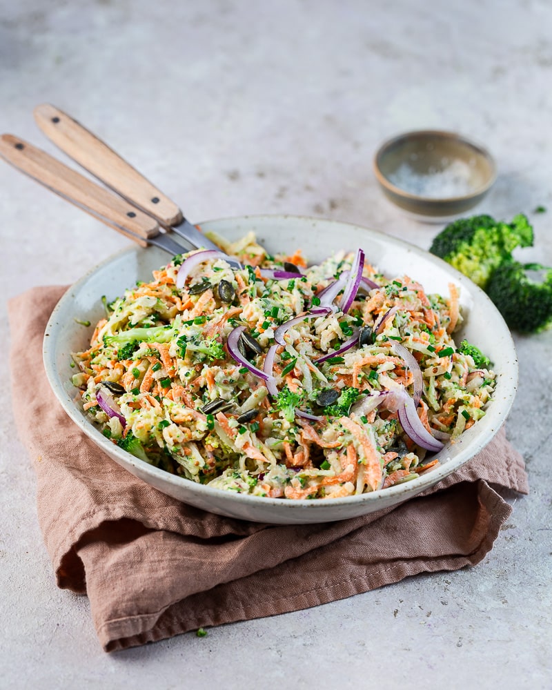 Coleslaw brocoli pomme carotte
