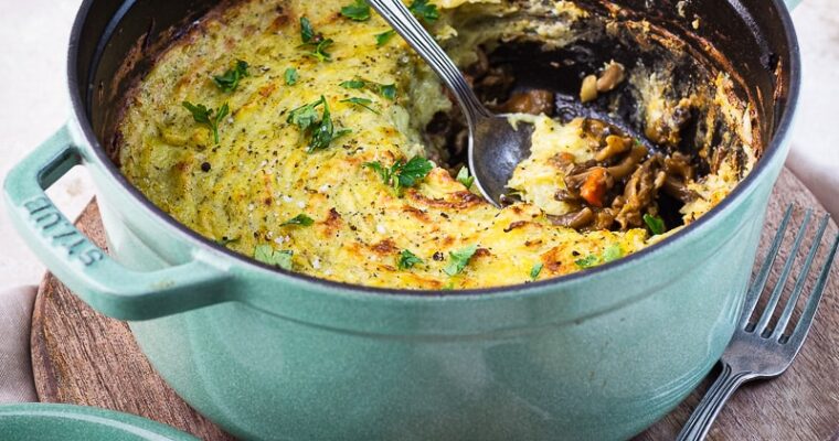 Parmentier végétarien brocoli et pleurotes