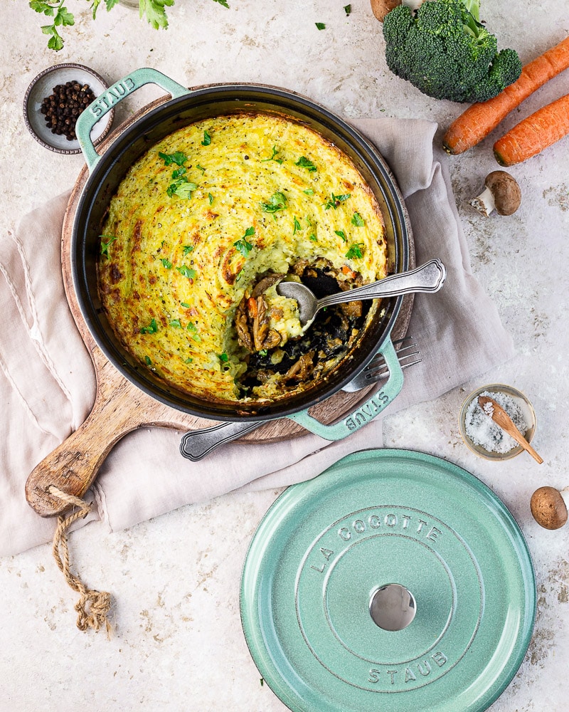 Ce Parmentier végétarien brocoli et pleurotes vient rejoindre la petite collection de parmentier du blog ! En effet, ceux qui sont là depuis un moment ont dû le remarquer !