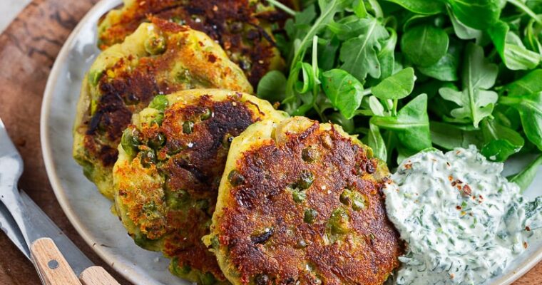 Galettes de petits pois à l’indienne