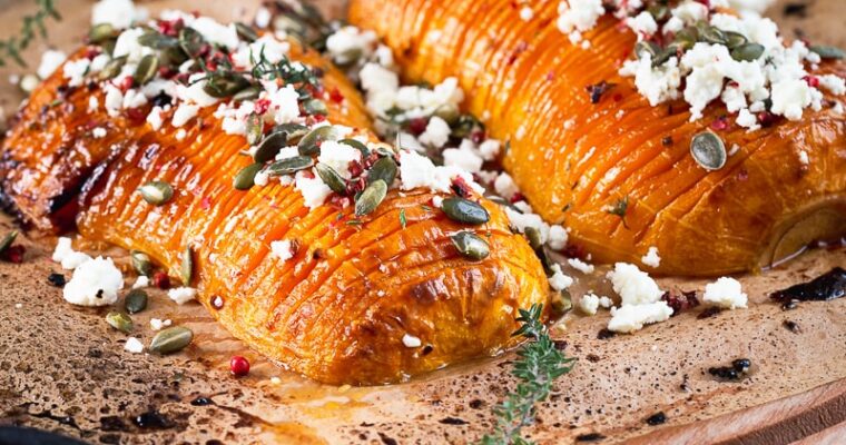 Courge Butternut Hasselback à la Feta