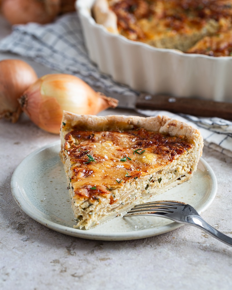 Quiche aux oignons et comté