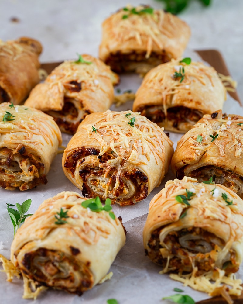 Feuilletés aux oignons caramélisés à la bière