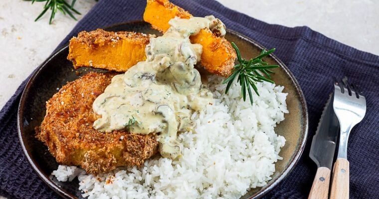 Crispy butternut Squash no frying required