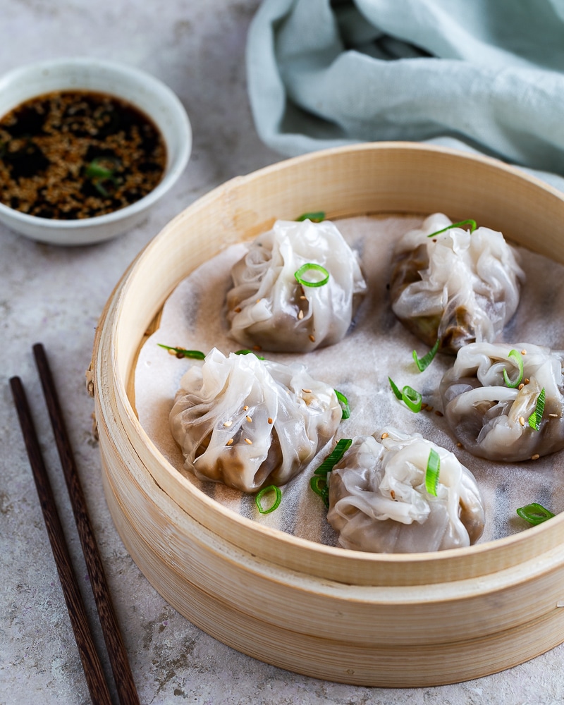 Dumplings vapeur super faciles avec des feuilles de riz : sans pliage