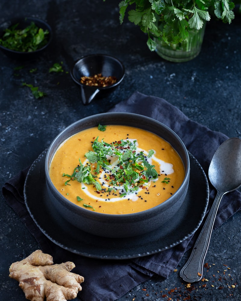 Velouté de carottes coco et gingembre : l’instant réconfort que vous allez adorer !