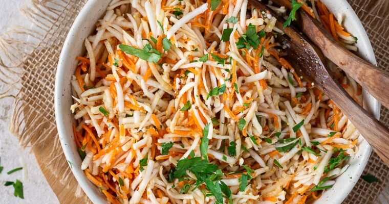 Salade céleri rave, pomme & miel : une recette d’hiver pleine de fraîcheur et de bienfaits