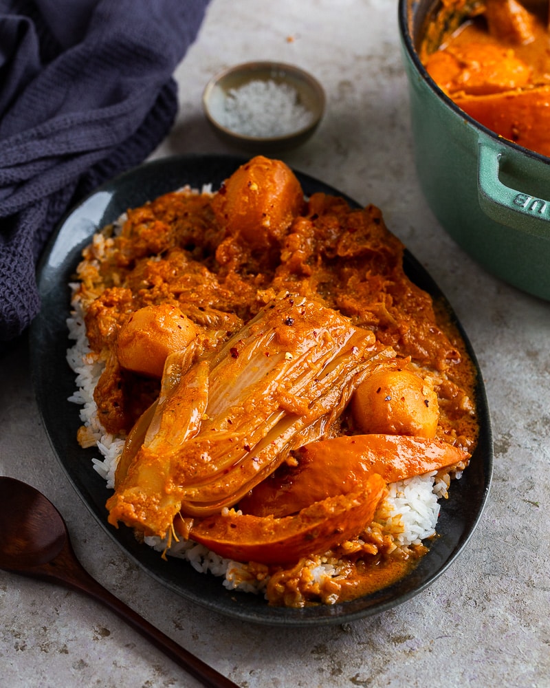 Légumes d’hiver façon Mafé : recette végétarienne gourmande & réconfortante