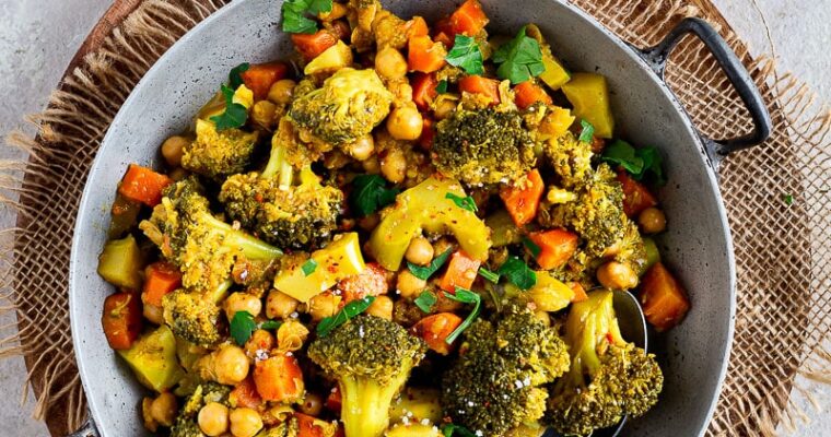 Ragoût pois chiche et brocoli à l’Éthiopienne : Une explosion d’épices et de saveurs !