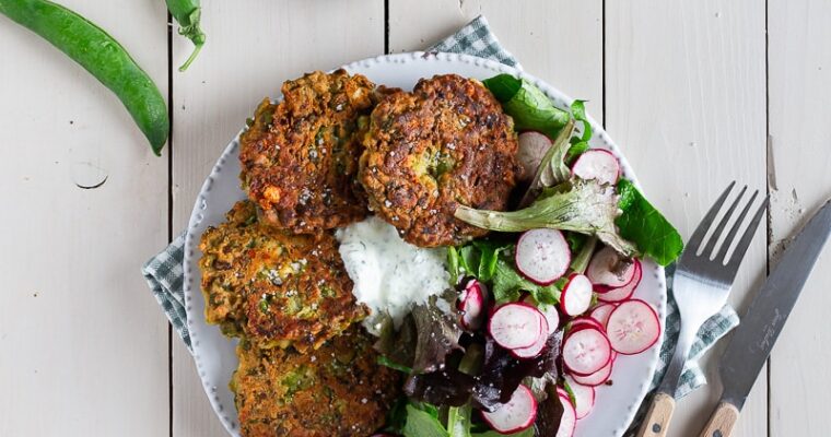 Galettes de petits pois à la menthe et feta : une recette facile et gourmande