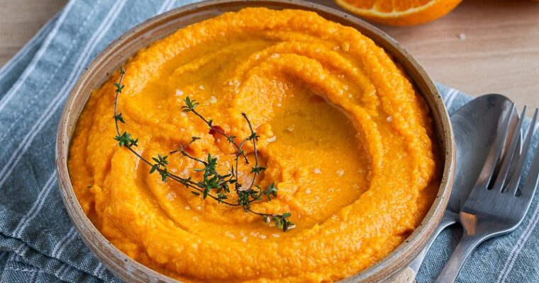 Purée de carottes, haricots blancs et orange | Recette Express