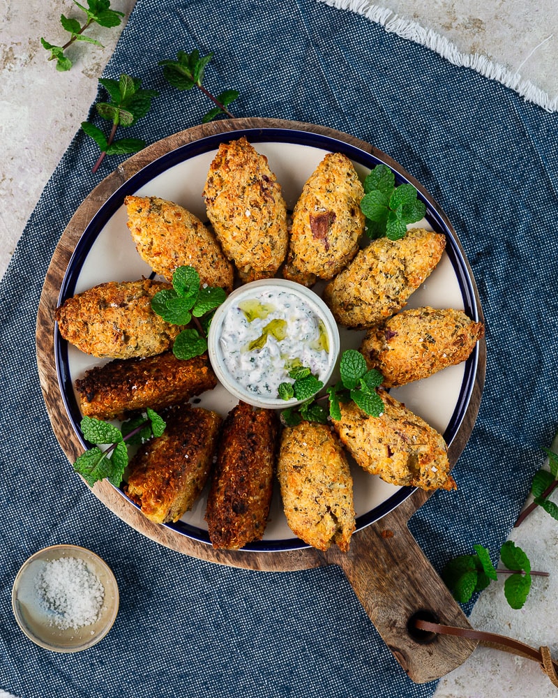 Croquettes lentilles corail, quinoa et feta : croustillantes et gourmandes