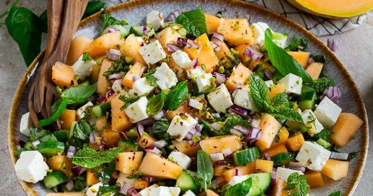 Salade de melon, feta et concombre : la recette express ultra fraîche de l’été