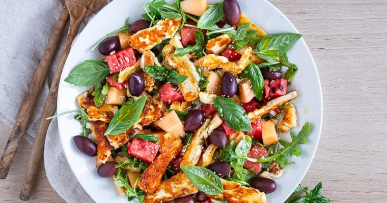 Salade pastèque halloumi melon : la recette express qui rafraîchit tout l’été !