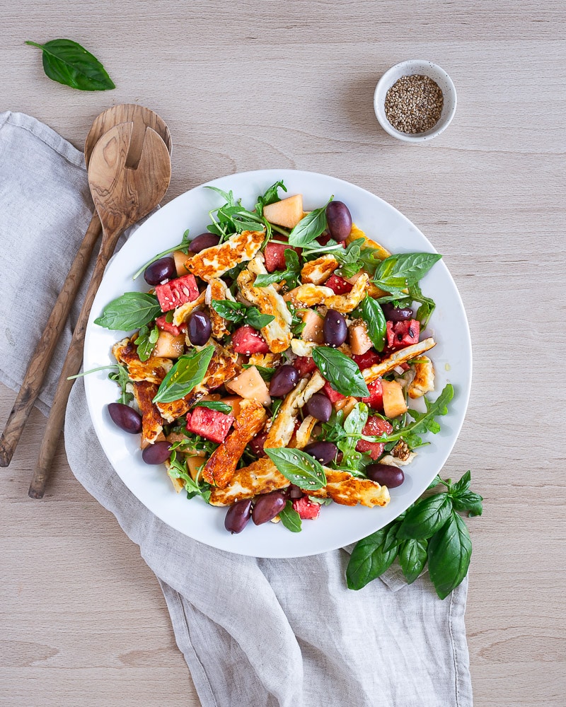 Salade pastèque halloumi melon : la recette express qui rafraîchit tout l’été !