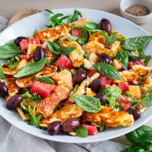 Découvrez notre recette express de salade pastèque halloumi melon : fraîche, rapide et parfaite pour les journées chaudes d’été.