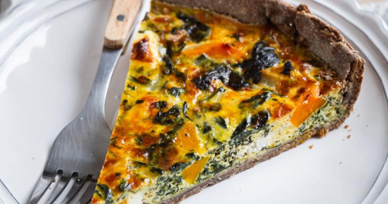 Quiche courge, épinards et feta : une recette automnale toute simple