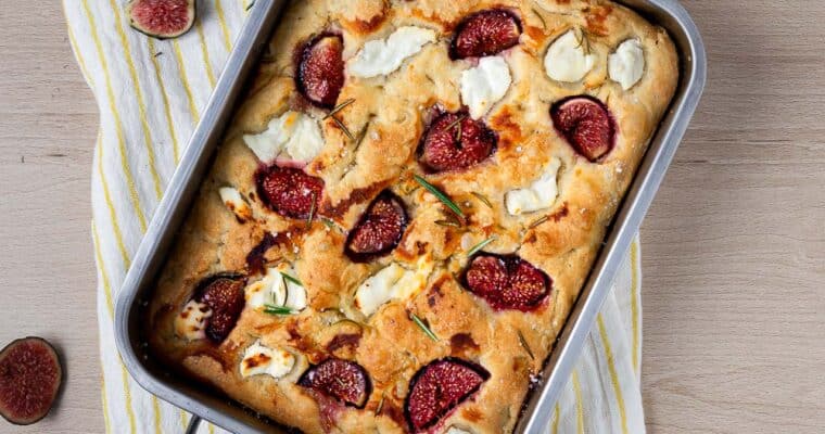 Focaccia figue brousse miel : la recette facile qui sent bon la fin de l’été