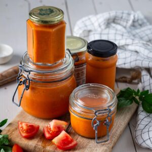 Découvrez comment préparer une sauce tomate maison aux tomates fraîches simple, parfaite à congeler ou mettre en bocaux pour prolonger l’été.