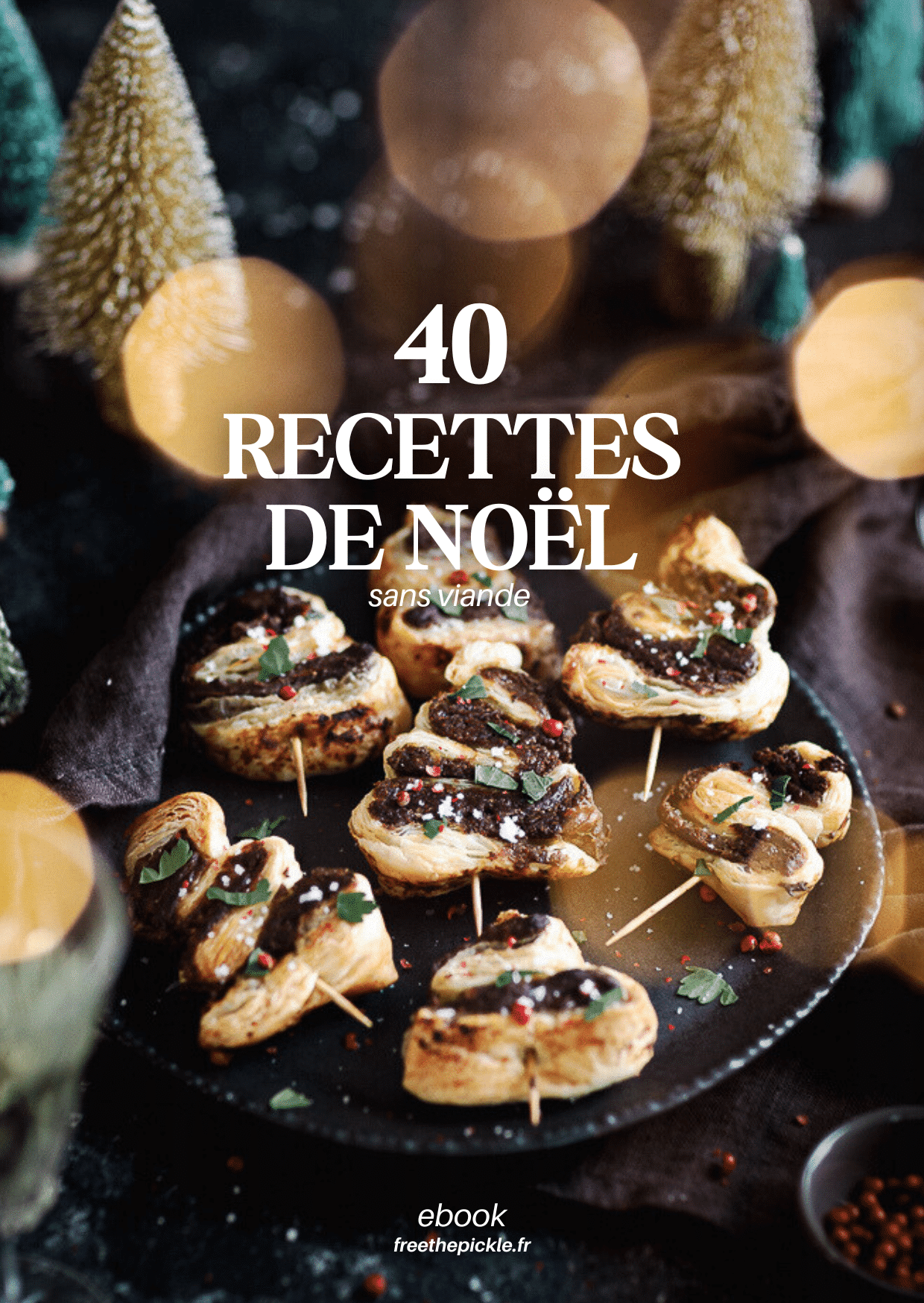 Découvrez un nouvel ebook de recettes spécial Noël végé : 40 idées festives et gourmandes pour un réveillon sans viande ni poisson !