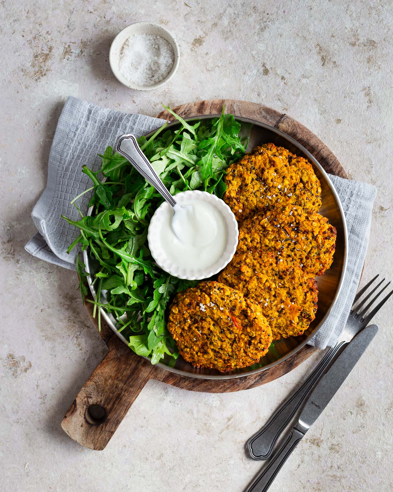 Galettes de potimarron et quinoa express
