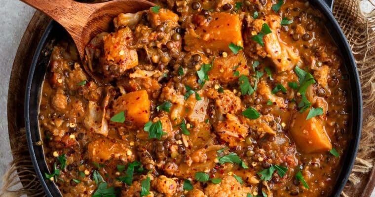 Ragoût de lentilles à la harissa : le plat mijoté qui réchauffe