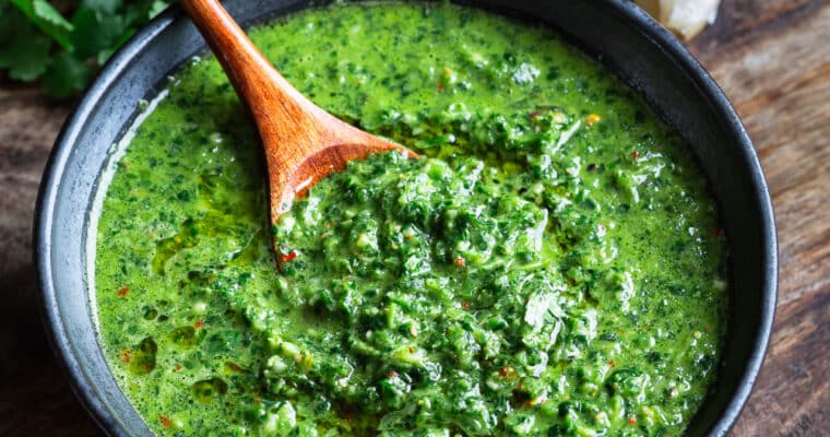 Zhoug coriandre et menthe, la sauce ultra fraîche et légèrement relevée